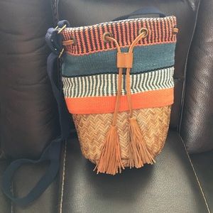 Lucky Brand Rica Woven Bucket Bag